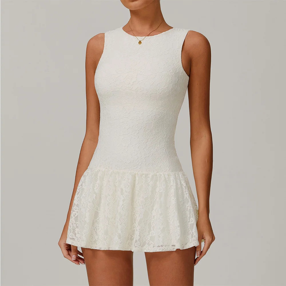 Push Up Breathable Tennis Romper